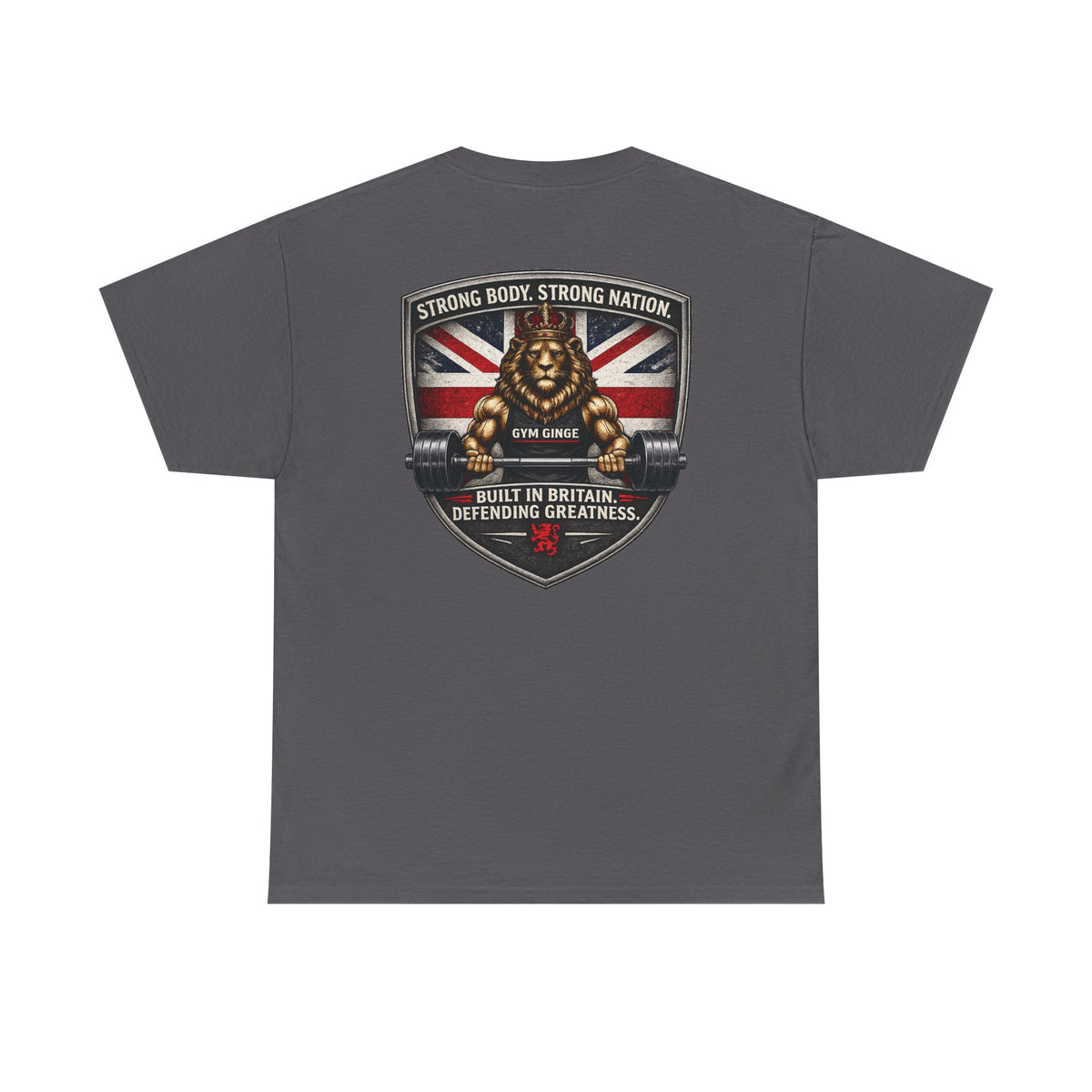 Gym Ginge product media | GG|Charcoal|Rear - Plain Front|V1