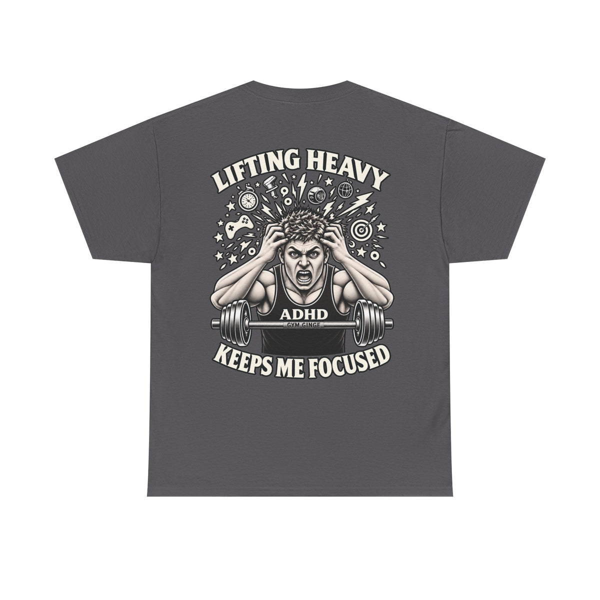 Gym Ginge product media | GG|Charcoal|ADHD Rear Only|V1