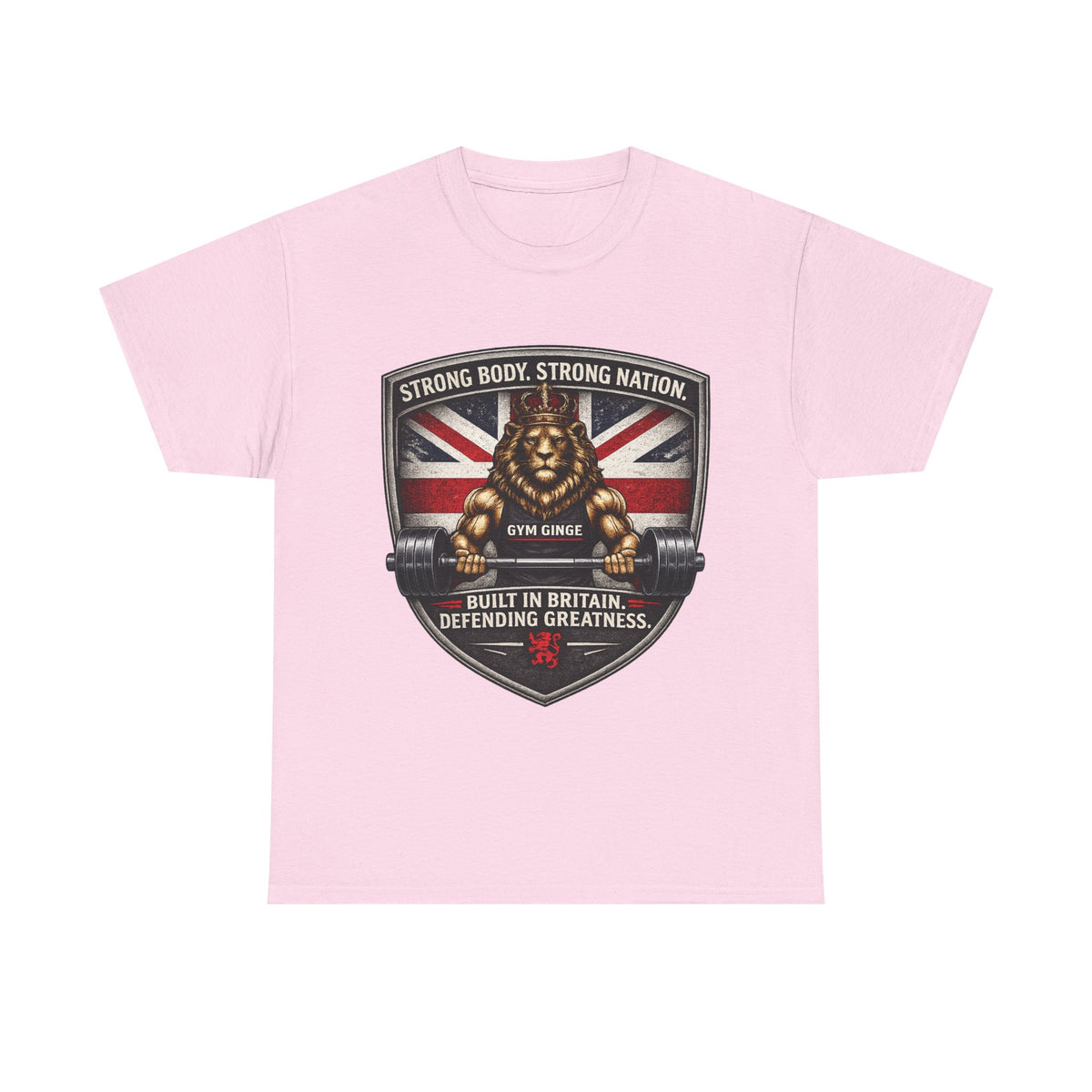 Gym Ginge product media | GG|Light Pink|Front Only|V1