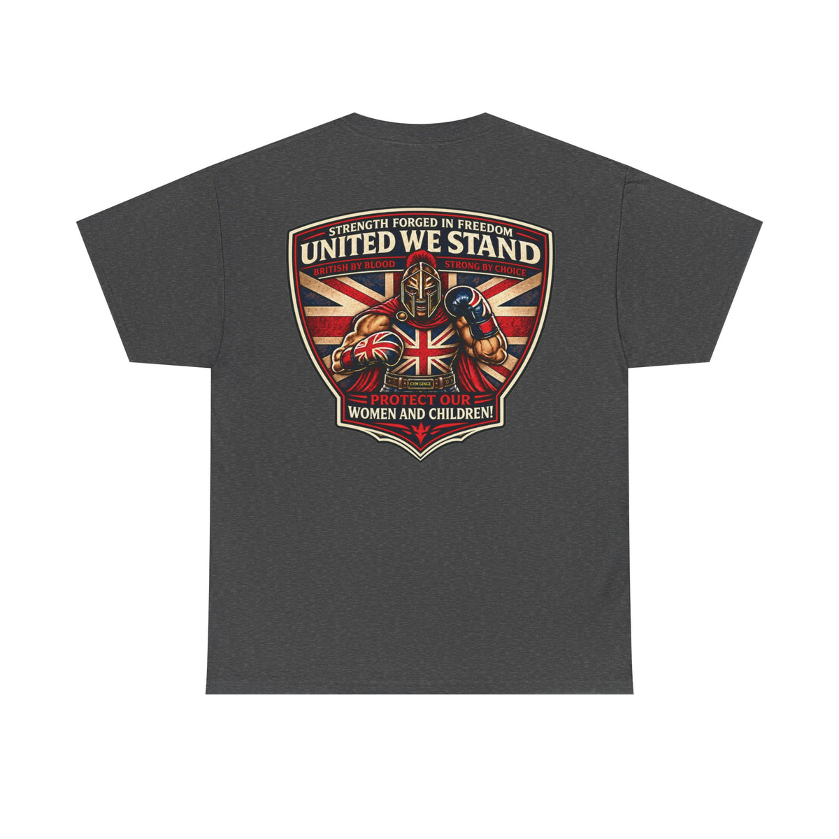 Gym Ginge product media | GG|Dark Heather|Image Rear|V1