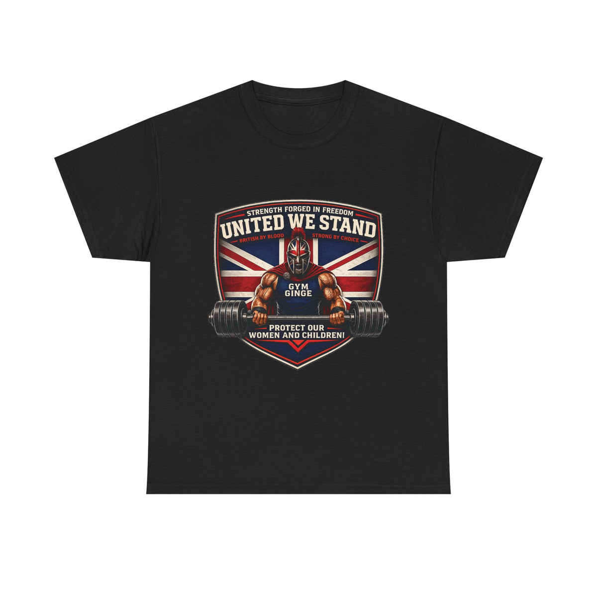 Gym Ginge product media | GG|Black|Spartan Front Only|V1