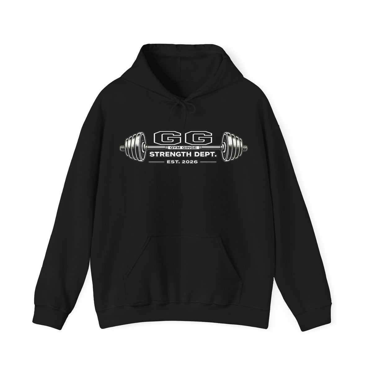 Gym Ginge product media | GG|Black|Mens Gym Dogs - Strength Dept. Hoodie|V1