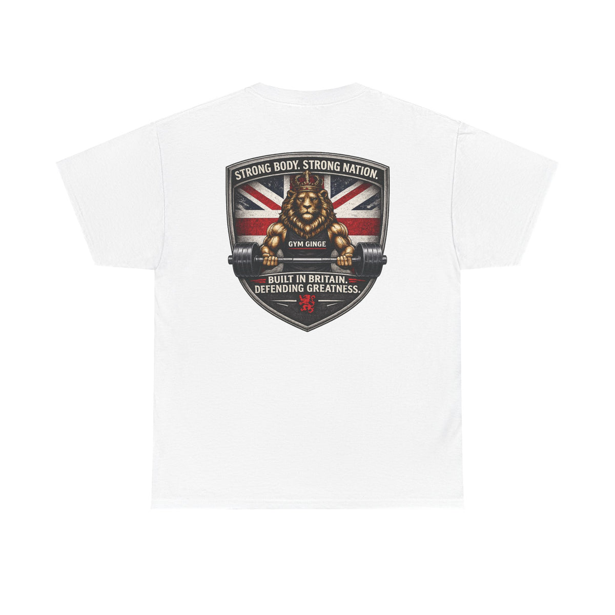 Gym Ginge product media | GG|White|Rear - Strength Dept. Front|V1