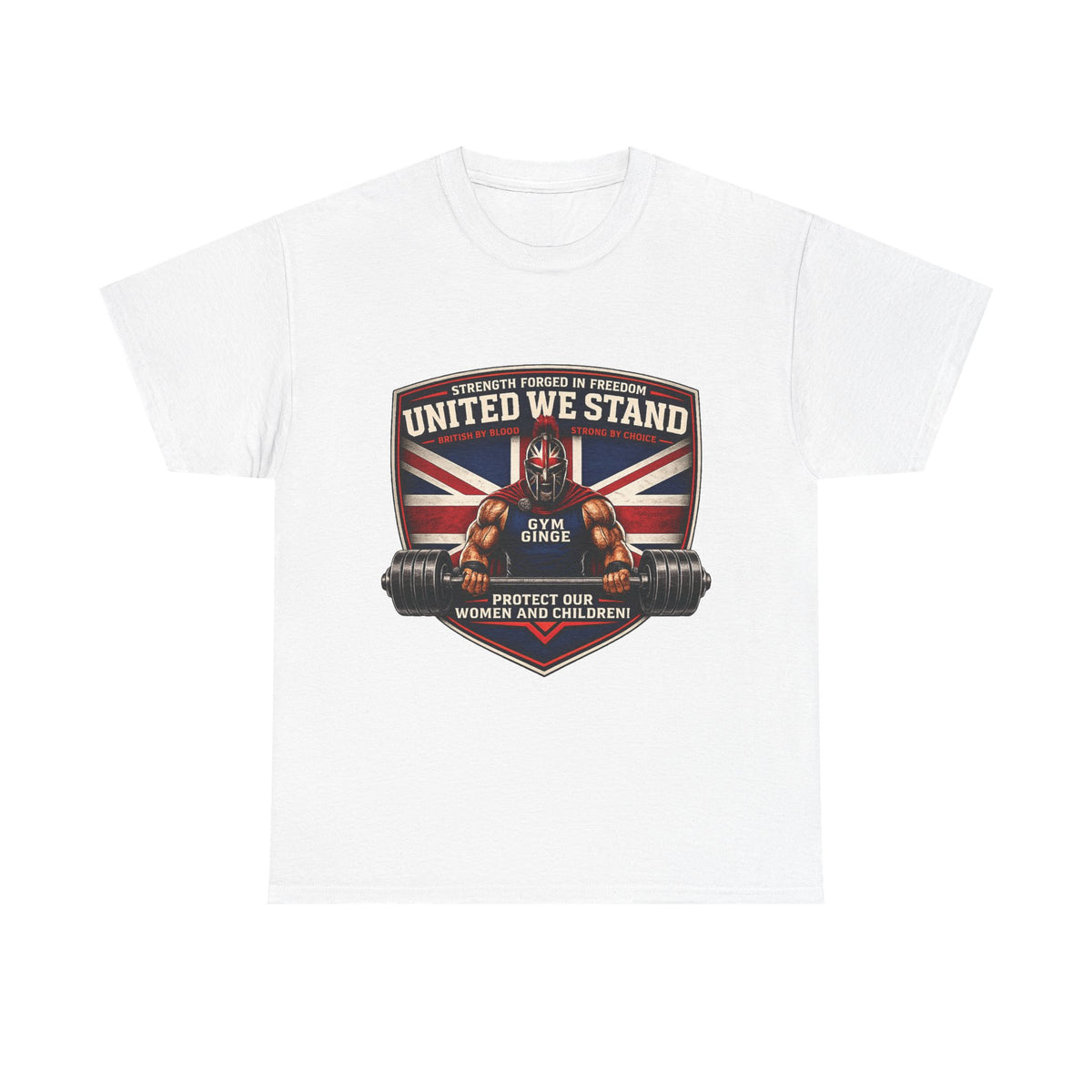 Gym Ginge product media | GG|White|Spartan Front Only|V1