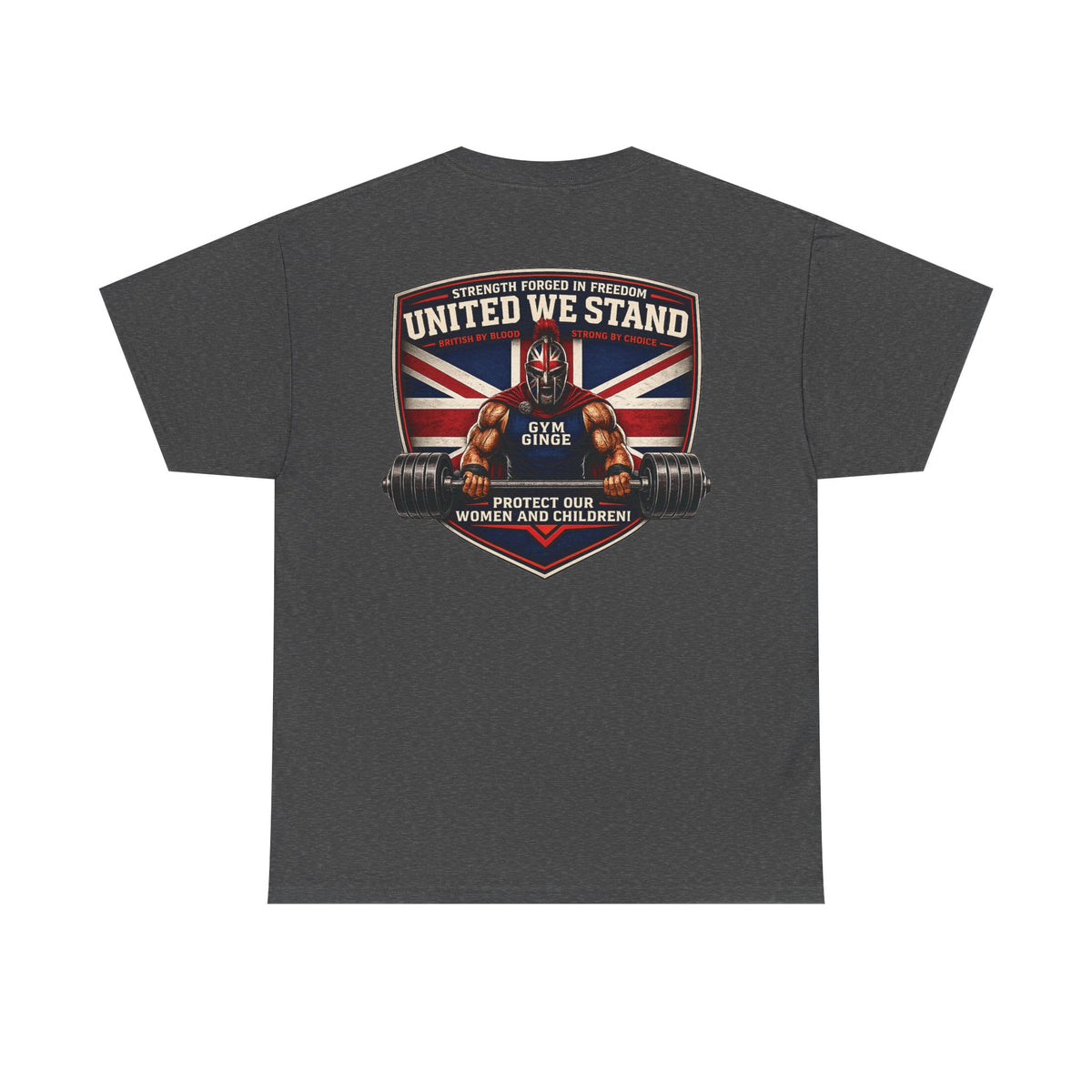 Gym Ginge product media | GG|Dark Heather|Spartan Rear Only|V1