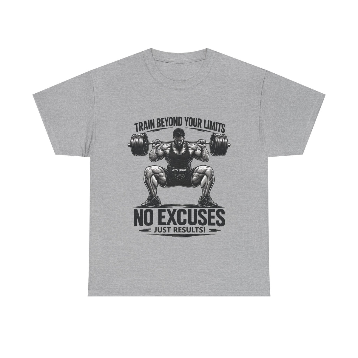 Gym Ginge product media | GG|Sport Grey|Beyond Limits Front Only|V1