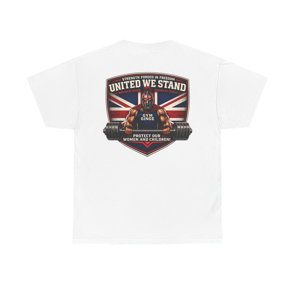 Gym Ginge product media | GG|White|Spartan Rear - Strength Dept. Front|V1