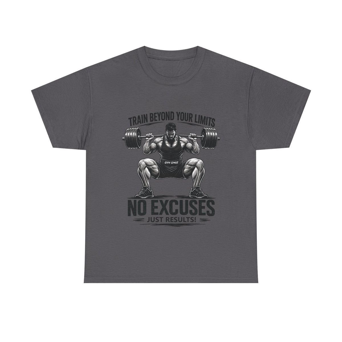 Gym Ginge product media | GG|Charcoal|Beyond Limits Front Only|V1