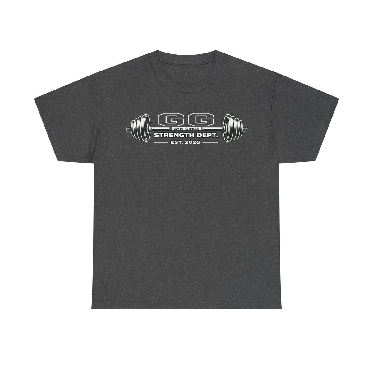Gym Ginge product media | GG|Dark Heather|Beyond Limits Rear - Strength Dept. Front|V1