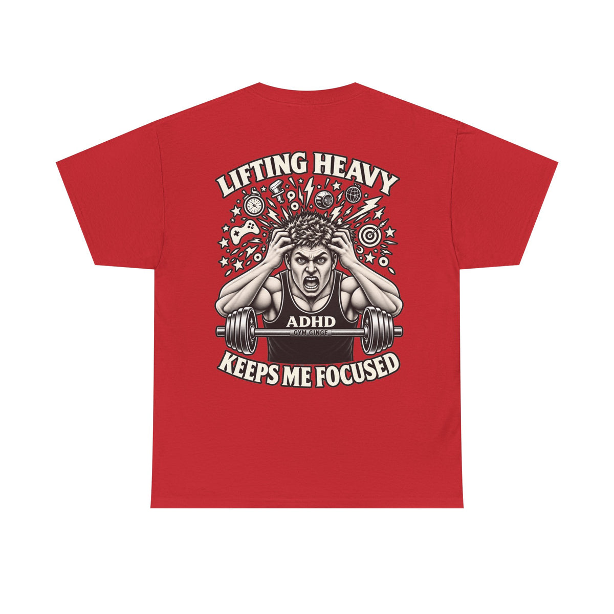Gym Ginge product media | GG|Red|ADHD Rear Only|V1