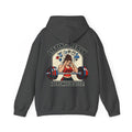 Gym Ginge product media | GG|Dark Heather|Ladies ADHD Lifting V2 - Strength Dept. Front Hoodie|V1
