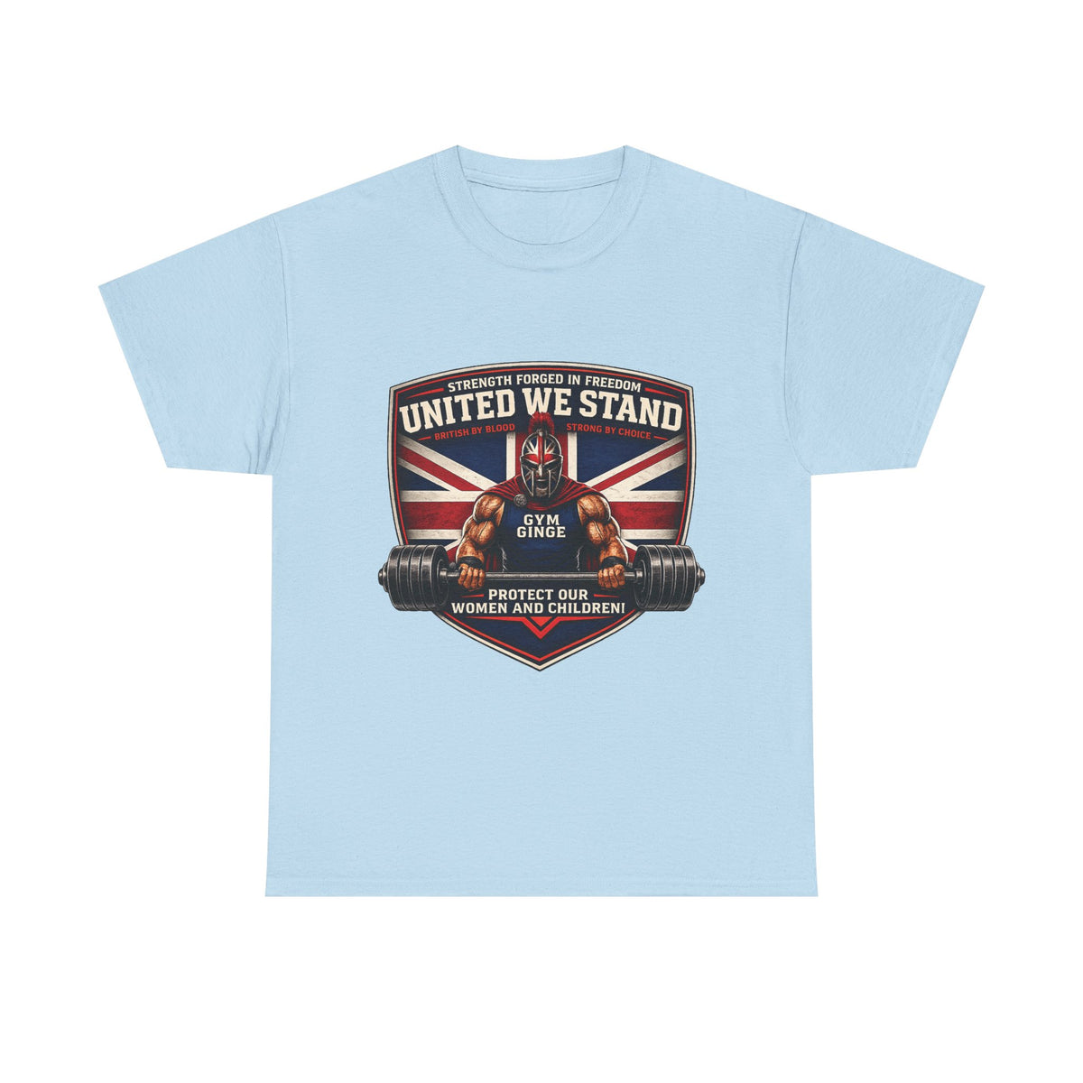 Gym Ginge product media | GG|Light Blue|Spartan Front Only|V1