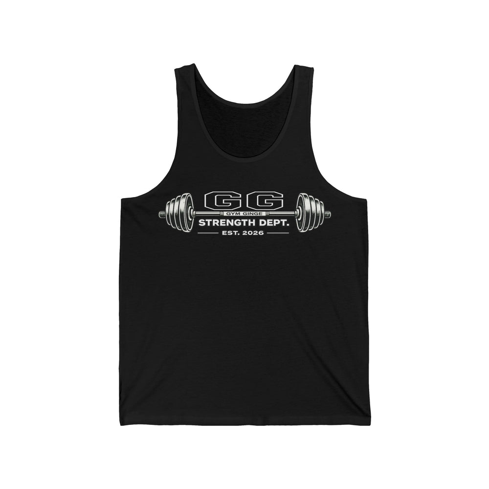 Gym Ginge product media | GG|Black|Strength Dept. Barbell Front|V1