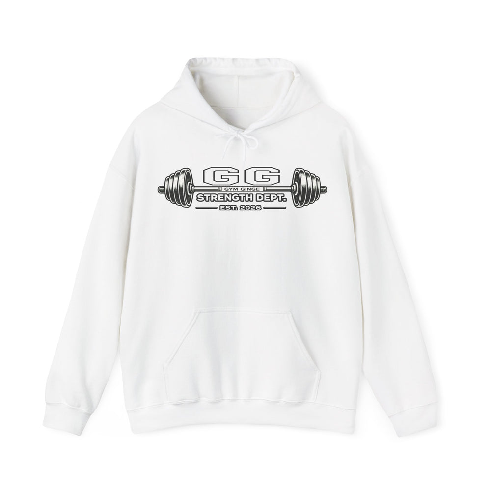 Gym Ginge product media | GG|White|Strength Dept. Barbell Front|V1