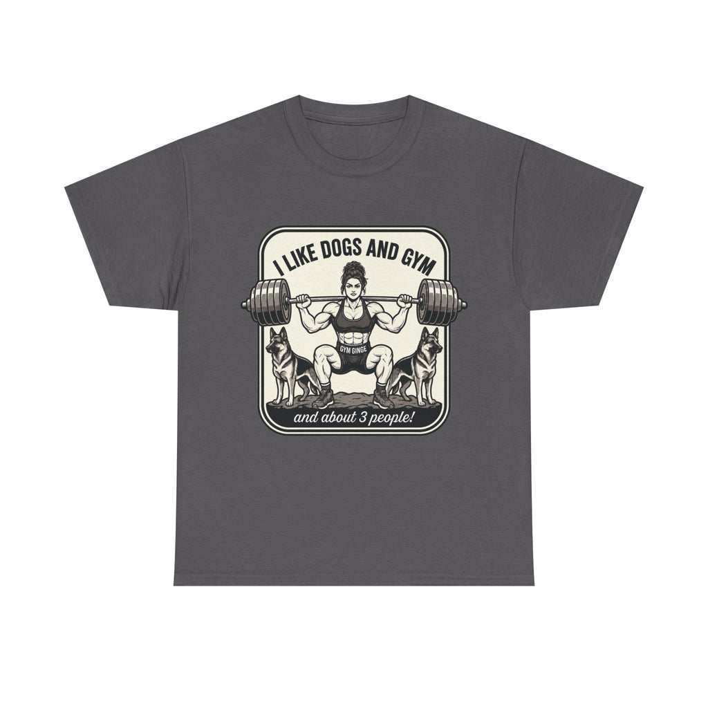Gym Ginge product media | GG|Charcoal|Ladies Gym Dogs - Front Only T-Shirt|V1