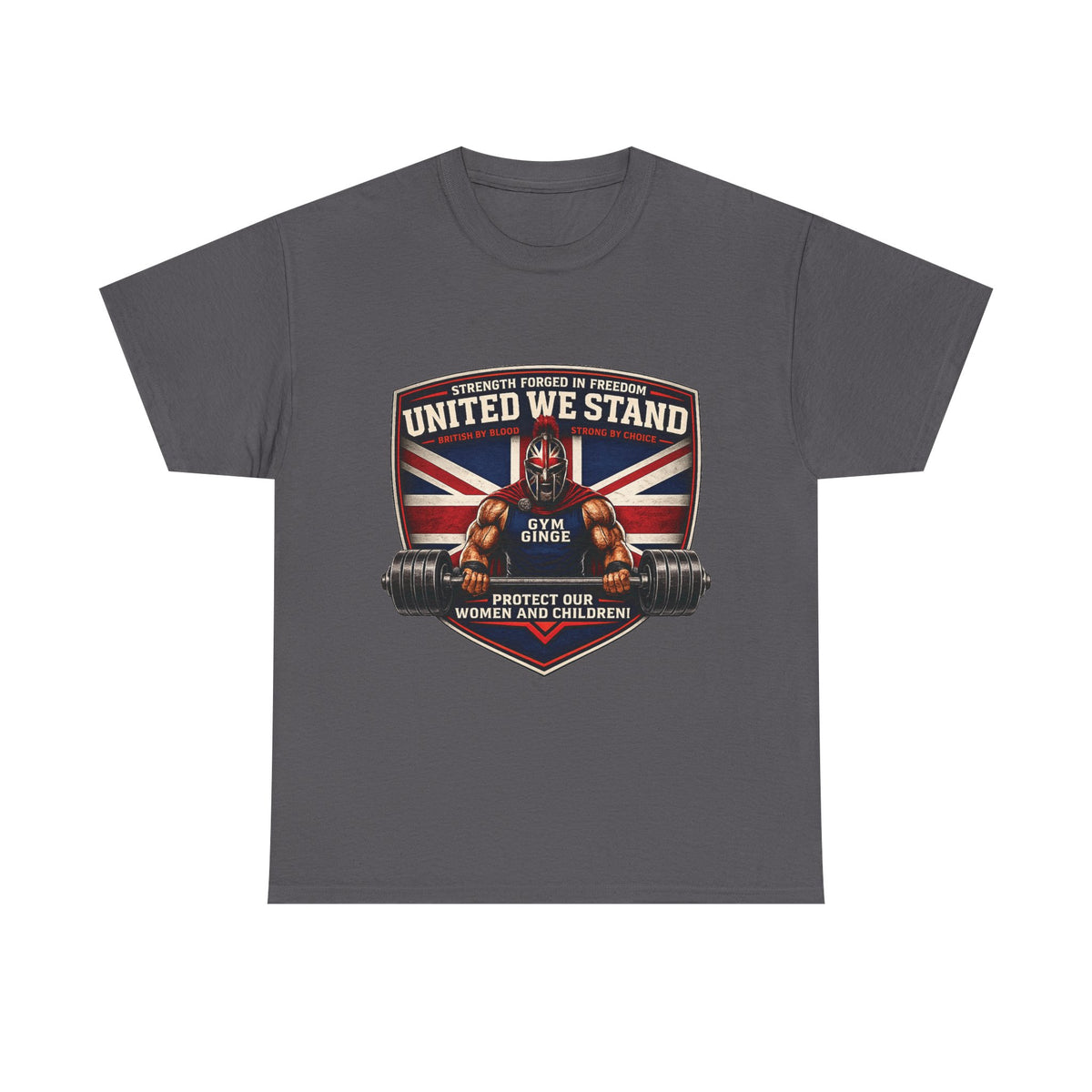 Gym Ginge product media | GG|Charcoal|Spartan Front Only|V1