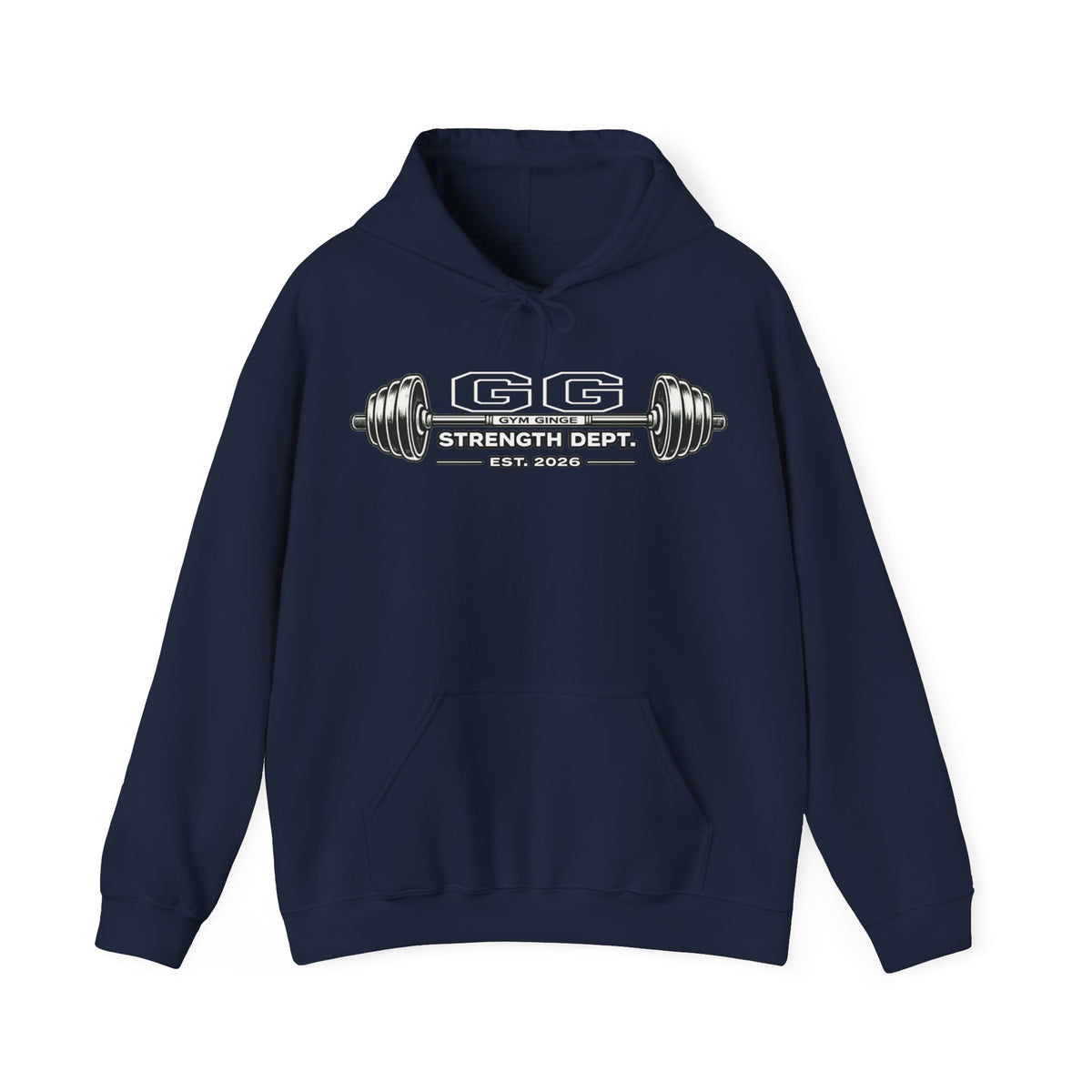 Gym Ginge product media | GG|Navy|Strength Dept. Front|V1