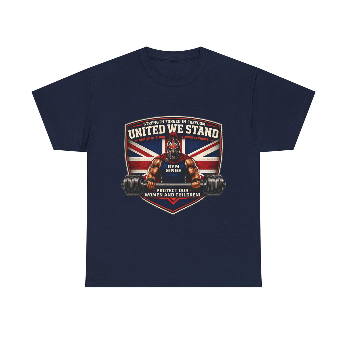 Gym Ginge product media | GG|Navy|Spartan Front Only|V1