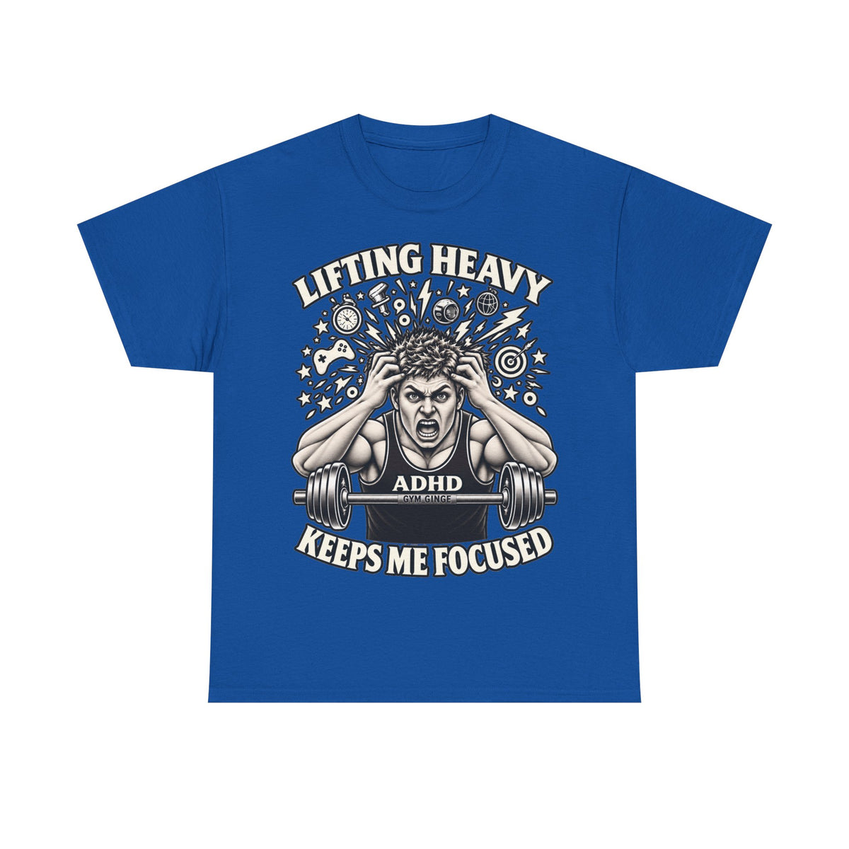 Gym Ginge product media | GG|Royal|ADHD Front Only|V1