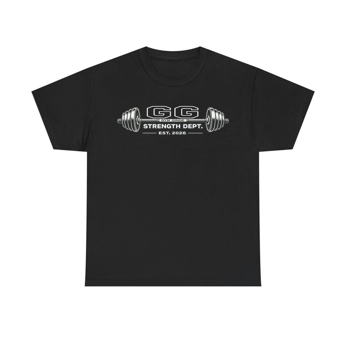 Gym Ginge product media | GG|Black|Strength Dept. Barbell Front|V1