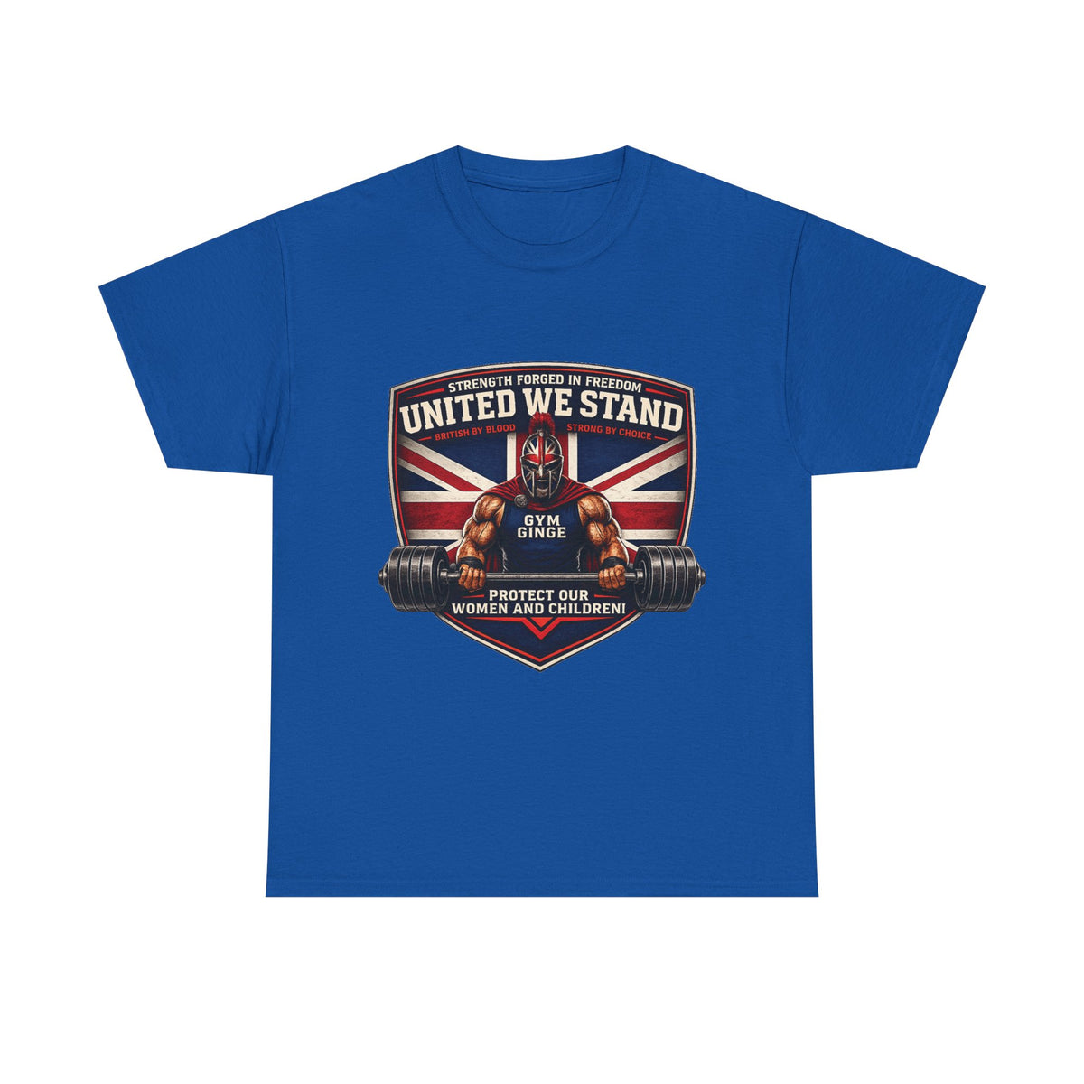 Gym Ginge product media | GG|Royal|Spartan Front Only|V1