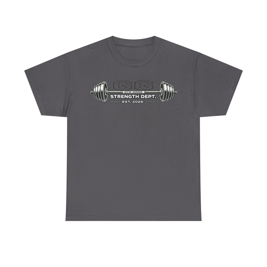Gym Ginge product media | GG|Charcoal|Strength Dept. Barbell Front|V1