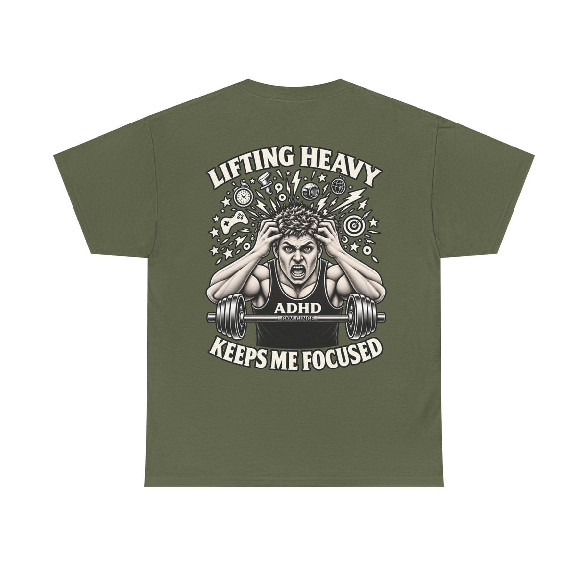 Gym Ginge product media | GG|Military Green|ADHD Rear Only|V1
