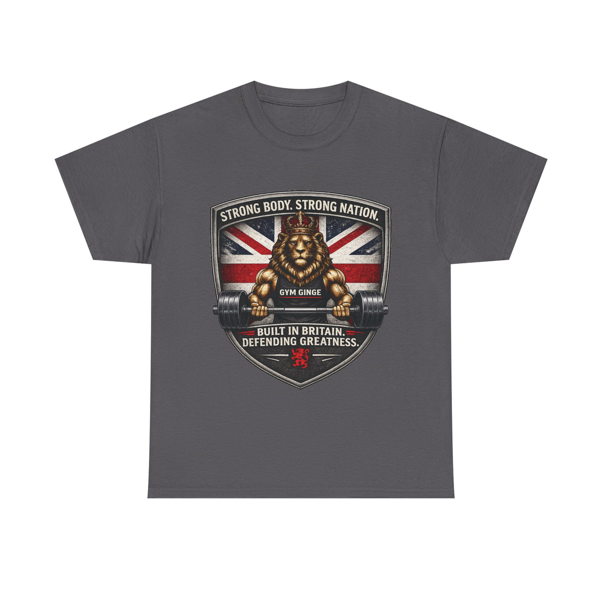 Gym Ginge product media | GG|Charcoal|Front Only|V1
