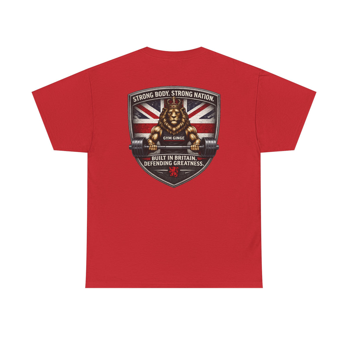 Gym Ginge product media | GG|Red|Rear - Plain Front|V1