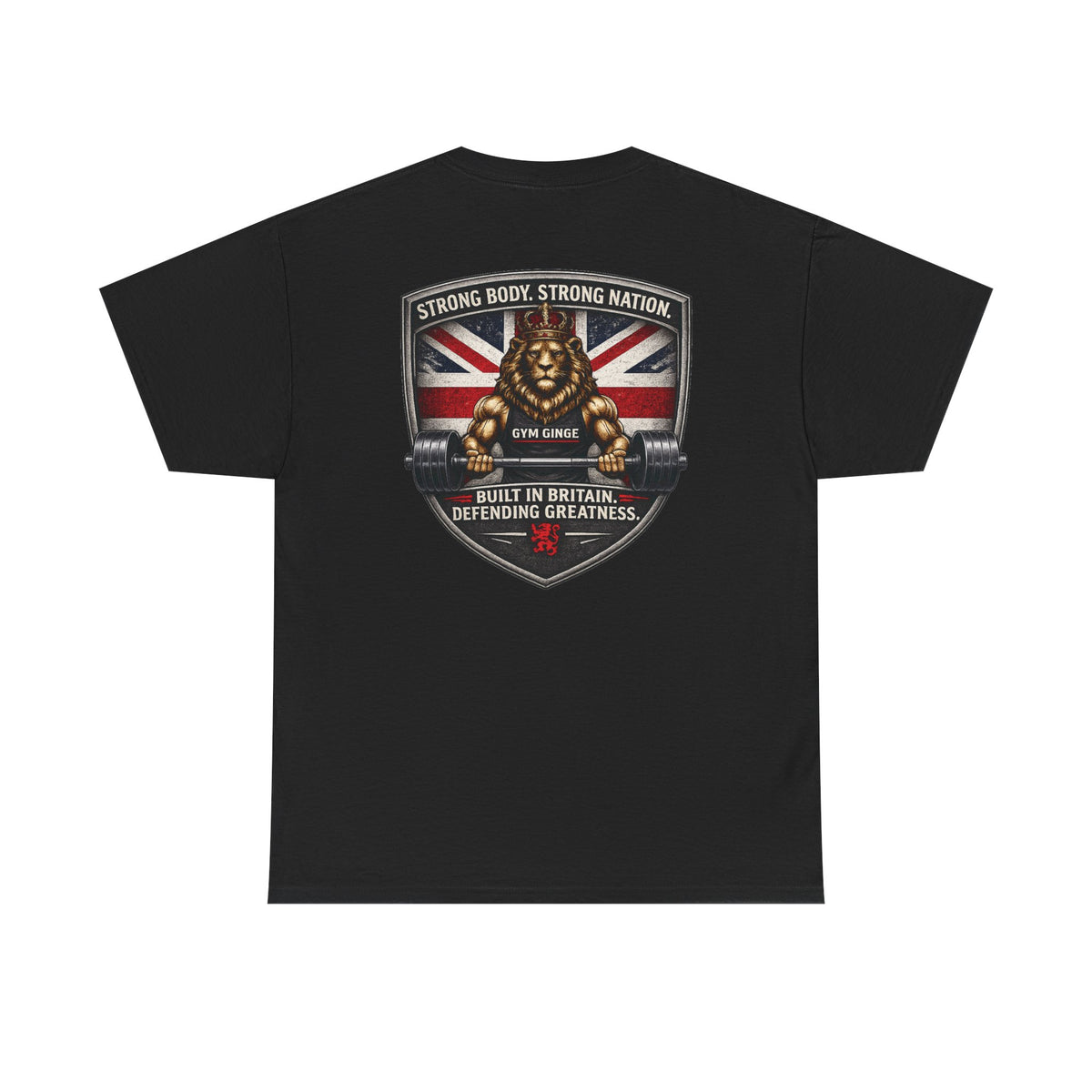 Gym Ginge product media | GG|Black|Rear - Plain Front|V1