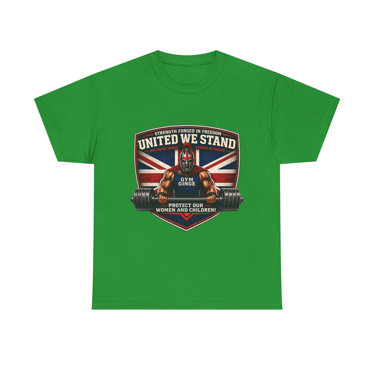 Gym Ginge product media | GG|Irish Green|Spartan Front Only|V1