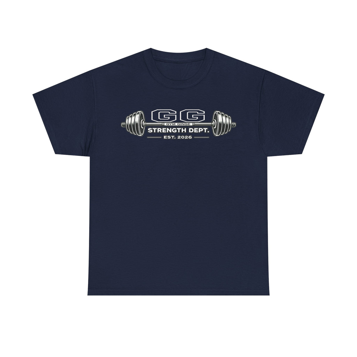 Gym Ginge product media | GG|Navy|Strength Dept. Barbell Front|V1