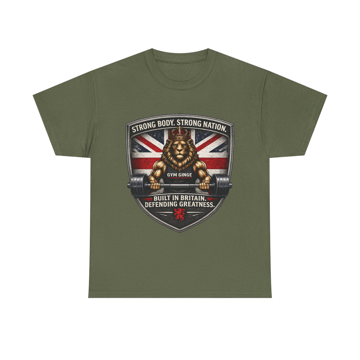Gym Ginge product media | GG|Military Green|Front Only|V1