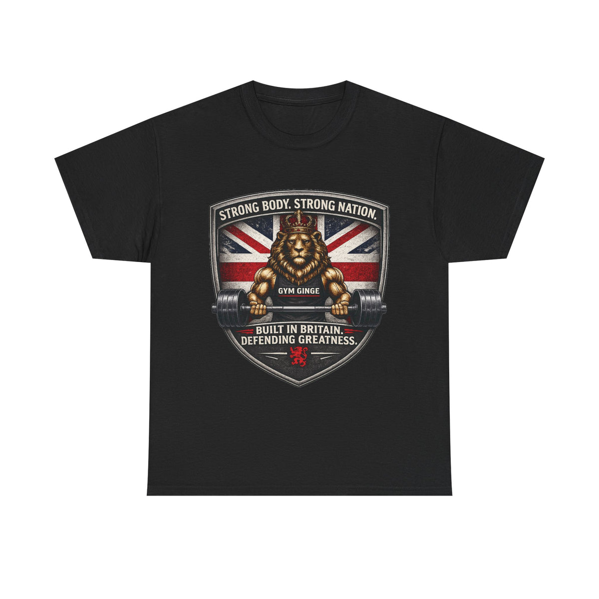 Gym Ginge product media | GG|Black|Front Only|V1