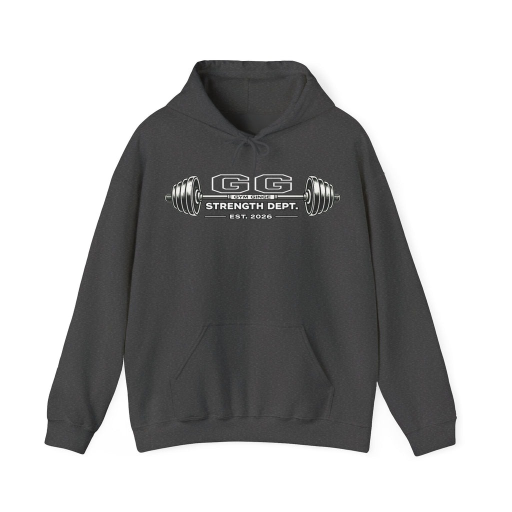 Gym Ginge product media | GG|Dark Heather|Strength Dept. Barbell Front|V1