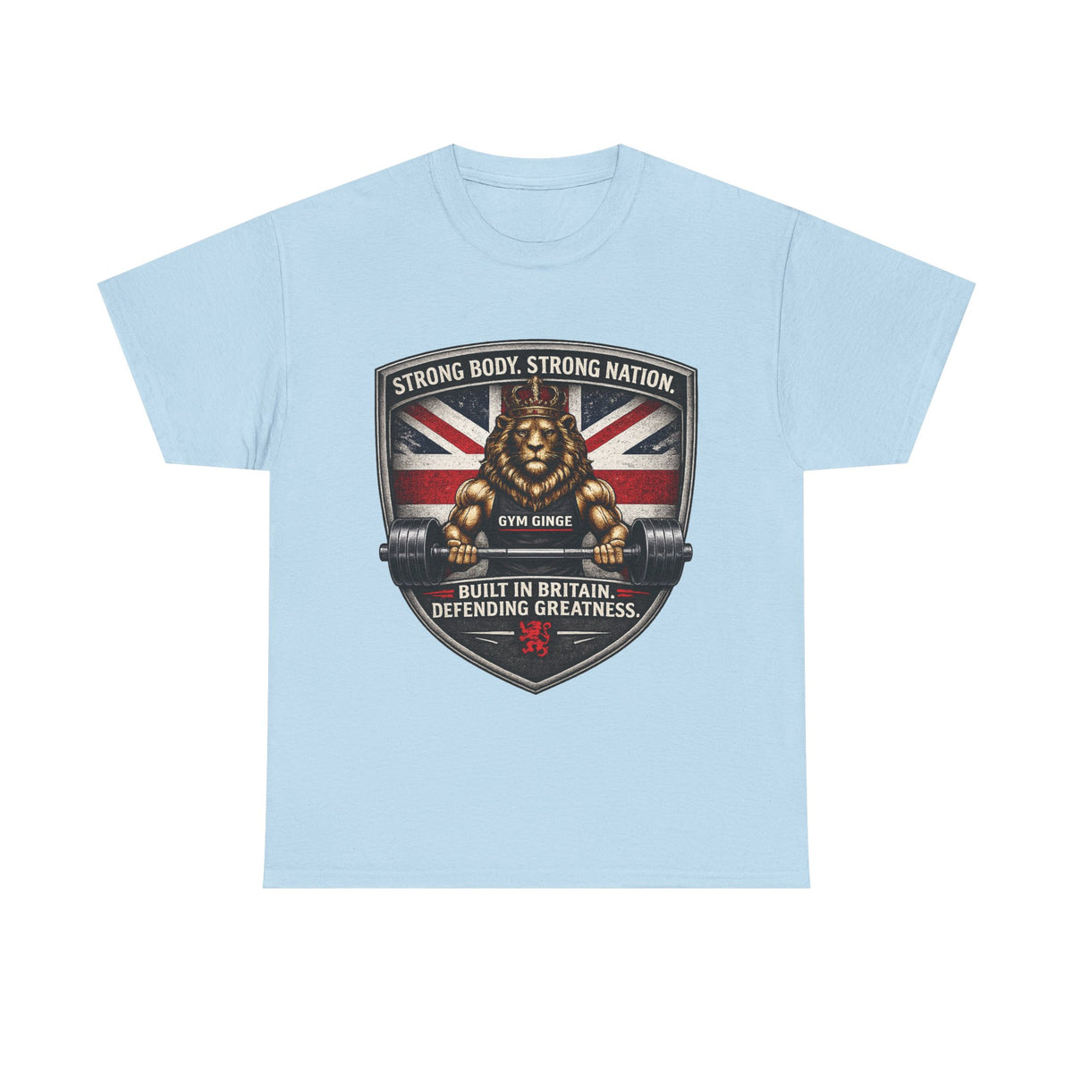 Gym Ginge product media | GG|Light Blue|Front Only|V1