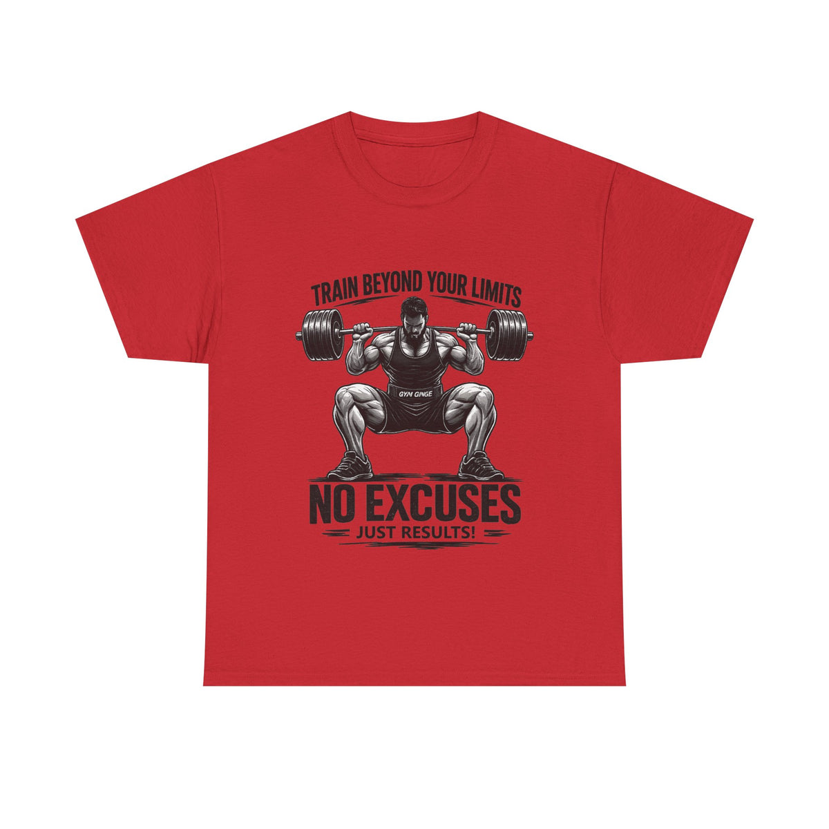 Gym Ginge product media | GG|Red|Beyond Limits Front Only|V1